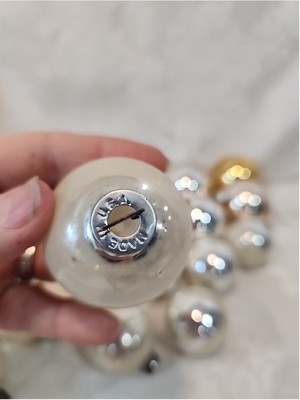 22, Pre WWII Shiny Brite And Rauch Glass Christmas Ornaments,Read - Picture 4 of 7